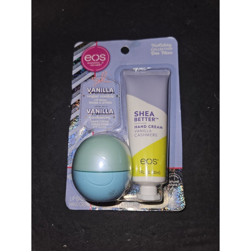 EOS Holiday Collection Vanilla Sugar Cookie Lip Balm And Vanilla Cashmere...‎